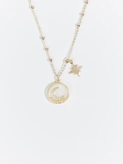 ChicAura Store 25 Moon Medallion Necklace