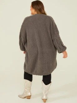 Vienna Oversized Cardigan -ChicAura Store 000787 HF23G186 ARU CHARCOAL 03