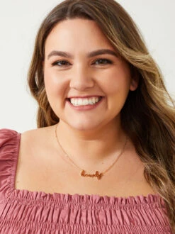 Howdy Necklace -ChicAura Store 000801 ONC059HWGD ARU GOLD 06