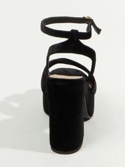 Lilly Wide Width Heels -ChicAura Store 000829 EVIE 85W BLACK 02