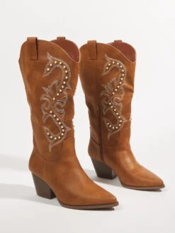 Vaca Wide Width & Calf Boots -ChicAura Store 000829 VACA 57W COFFEE 03