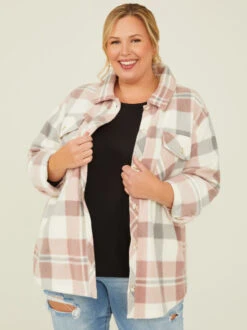 Pierce Fleece Plaid Shacket
