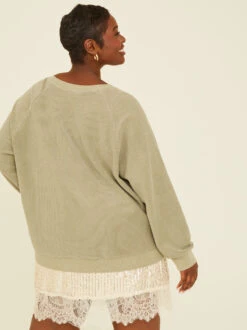 Nashville Corded Oversized Sweatshirt -ChicAura Store 000921 T1844CPKBS N VETIVER 03