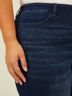 Alexa Studded Skinny Jeans -ChicAura Store 000940 112637 DARK WASH 05