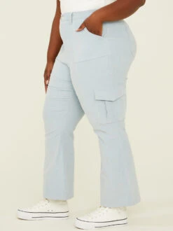 Frankie Corduroy Cargo Pants -ChicAura Store 000940 113008 LIGHT BLUE 03