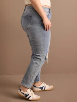 Destructed Girlfriend Jeans 8 Destructed Girlfriend Jeans -ChicAura Store 000962 DX22128RIX DURHAM 03