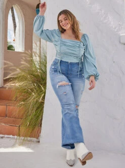 Galveston 34" Flare Jeans 11 Galveston 34" Flare Jeans -ChicAura Store 000962 DX22687GS1 GALVESTON 07