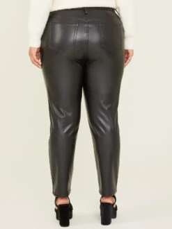 Wrenna Vegan Leather Pants -ChicAura Store 000962 DX23595NG01 BLACK 03