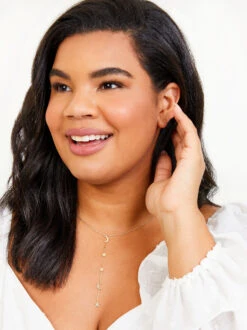 Over The Moon Necklace -ChicAura Store 001038 EN557A G GOLD 06