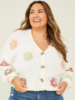 Retro Floral Cardigan