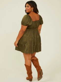 Claire Dress -ChicAura Store 001761 ISC1951D 7ASP OLIVE 03