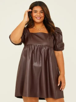 Inaya Vegan Leather Dress