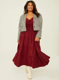 Claire Maxi Dress -ChicAura Store 001761 ISS1280D 7ASP WINE 01