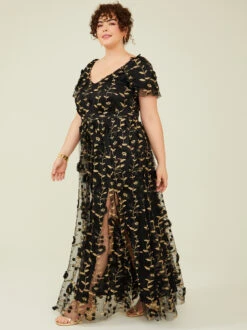 Caledonia Dress -ChicAura Store 001839 NT 40440ARU BLACK 02