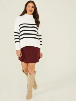 Griffin Mock Neck Sweater
