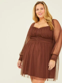 ChicAura Store -ChicAura Store 001926 DMDK1178AIMK P BROWN 01