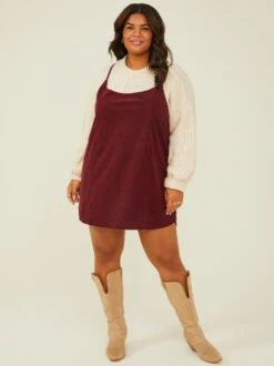 Raine Skirtall -ChicAura Store 001926 DMS1157P WINE 04