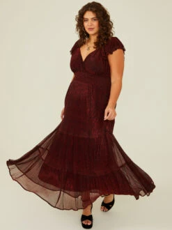 McKenna Shimmer Maxi Dress