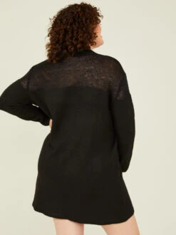 Bryanna Sweater Dress -ChicAura Store 001926 KCS583IMK P BLACK 03