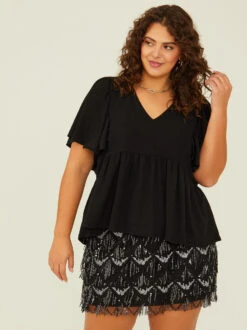 Amelia Glitter Top