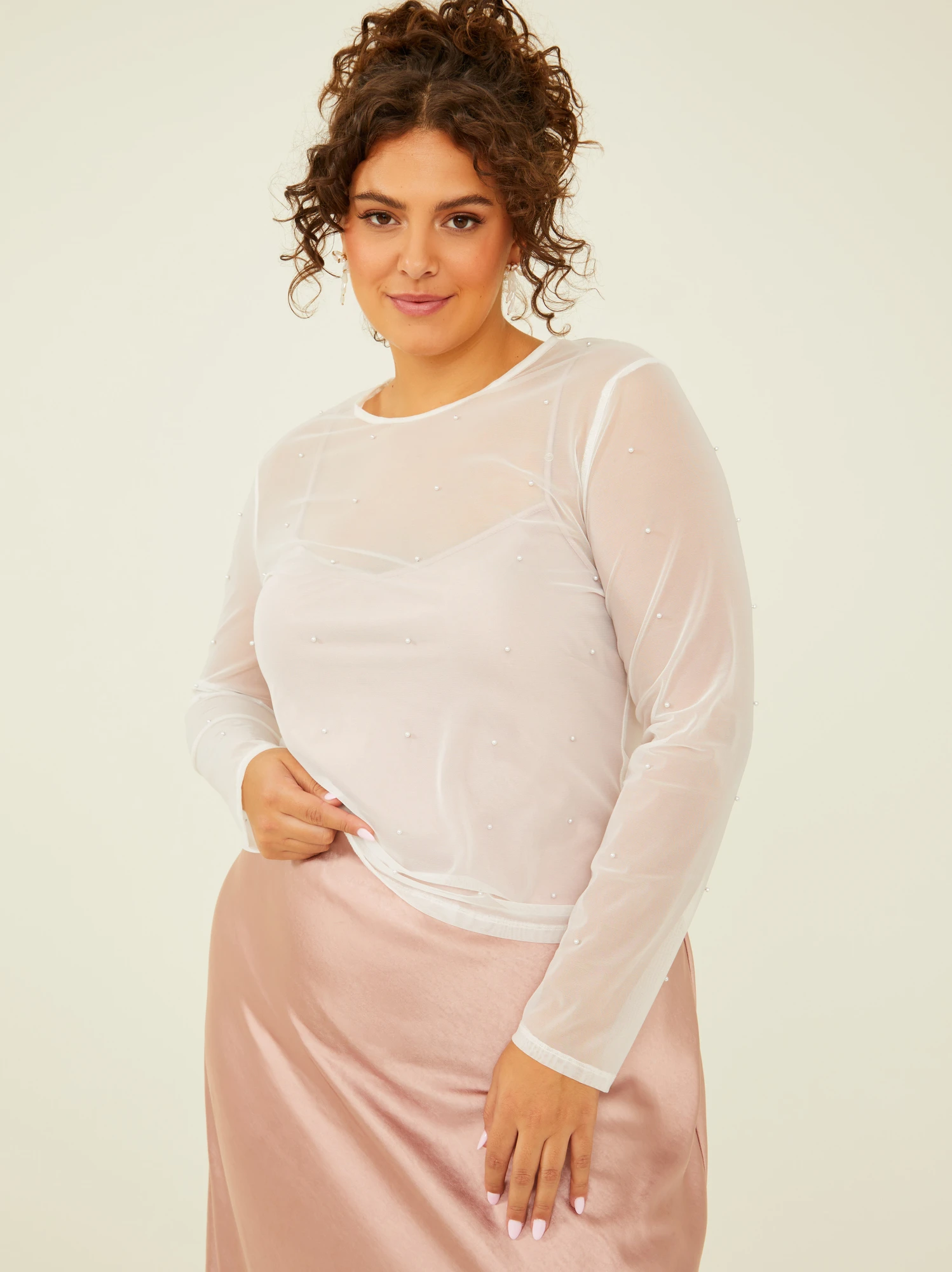 Nellie Sheer Pearl Top 3 Nellie Sheer Pearl Top - Image 3