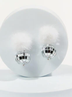 Pom Pom Disco Earrings