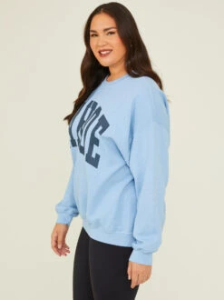 Tahoe Oversized Fleece Sweatshirt -ChicAura Store 002035 AH4975TK MISTY BLUE 02