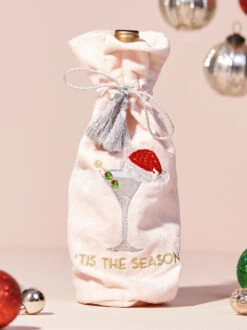 Tis The Season Wine Bag