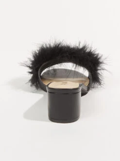 Oaklyn Feather Wide Width Heels -ChicAura Store 002065 OAKLYN W ARU BLACK 02