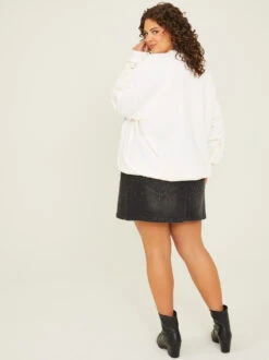 Aerosmith Oversized Sweatshirt -ChicAura Store 002067 AERI0213J2022AR WHISPER WHITE 03