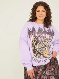 Def Leppard Oversized Sweatshirt