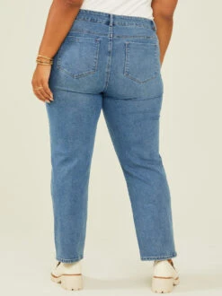 Pearl Girlfriend Jeans -ChicAura Store 003032 PC391 D9GF VINTAGE WASH 04