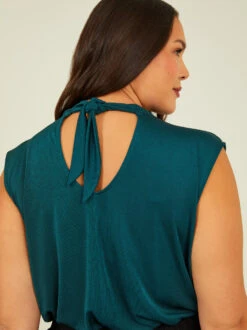 Juni Mock Neck Bodysuit 9 Juni Mock Neck Bodysuit -ChicAura Store 003038 BT21034AS P HUNTER GREEN 04