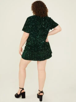 Stella Sequin Dress -ChicAura Store 003038 IBD29995AS P GREEN 03
