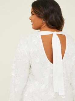 Zoe Sequin Dress -ChicAura Store 003038 ILD2849AS P WHITE 04