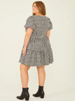 Cora Tweed Dress -ChicAura Store 003038 ILD3056AS P BLACK WHITE 03