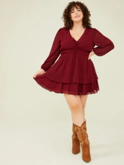 Adelyn Clipdot Dress