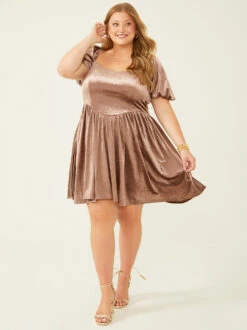 Aubrey Velvet Corset Dress