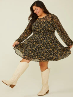 ChicAura Store 4 Adalee Floral Dress