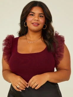 Scarlett Tulle Knit Top