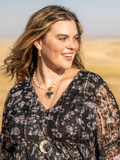 Camila Pearl Heart Necklace