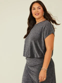 Emily Shimmer Top 7 Emily Shimmer Top -ChicAura Store 004015 AE4233PLAR BLACK 02