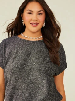 Emily Shimmer Top 9 Emily Shimmer Top -ChicAura Store 004015 AE4233PLAR BLACK 04