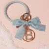 Velvet Monogram Keychain - B