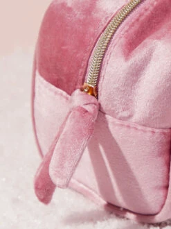 Velvet Cosmetic Bag 5 Velvet Cosmetic Bag -ChicAura Store 004033 LUSHCOSBAG PINK 02