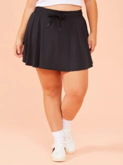 Lively Tennis Skirt -ChicAura Store 004059 SK7026ARU BLK BLACK 02