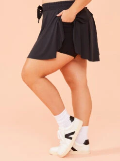 Lively Tennis Skirt -ChicAura Store 004059 SK7026ARU BLK BLACK 03
