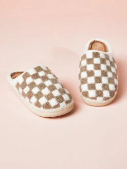 Checkered Slippers