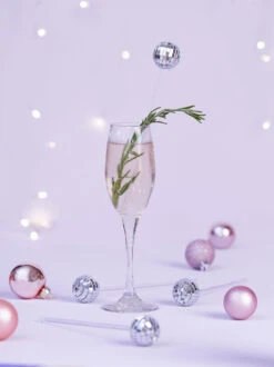 Disco Drink Stirrer Set -ChicAura Store 004130 NPW73396 ARU SILVER 03