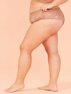 Stretch Lace Hipster Undie -ChicAura Store 004141 ARPT22073 RAW UMBER 03